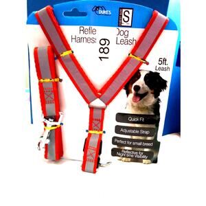 Duke's Reflective Dog Harness & Leash S Small 5 ft leash 0189